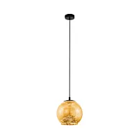 Светильник подвесной Albaraccin 98523 Eglo золотой 1 лампа, основание чёрное в стиле современный 